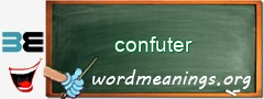 WordMeaning blackboard for confuter